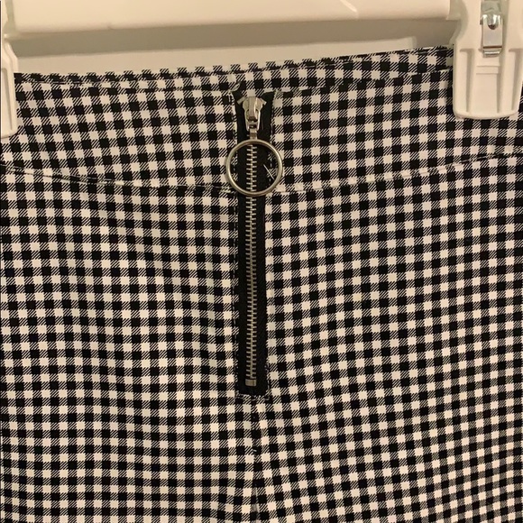Gingham pants with zip - Picture 4 of 5